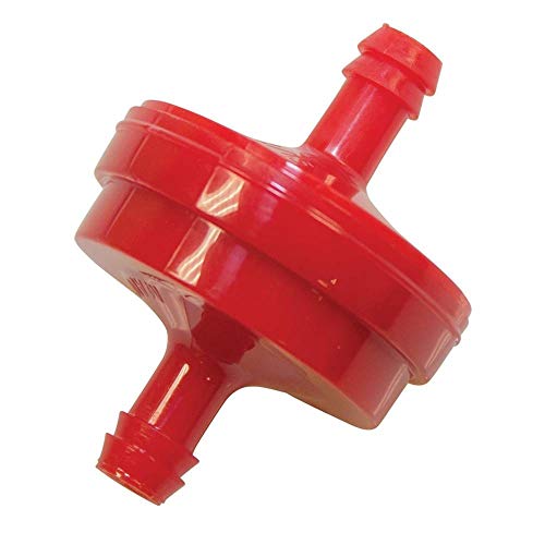 Stens 120-188 Fuel Filter Replacement Compatible with Briggs & Stratton 298090S John Deere LG298090S Toro 56-6360 Scag 48057-02 Briggs & Stratton 4105 John Deere AM107314, red