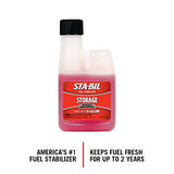 STA-BIL Storage Fuel Stabilizer - Guaranteed To Keep Fuel Fresh Fuel Up To Two Years - Effective In All Gasoline Including All Ethanol Blended Fuels - For Quick, Easy Starts, 4 fl. oz. (22205)