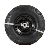 Marathon Easy Fit 13" Replacement Wheelbarrow Wheel with Adapter Kit, Black