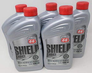 Phillips 66 10W30 Shield Choice Oil Quart 1081431 (Pack of 5)