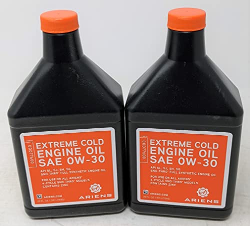Ariens Pack of 2 SAE 0W-30 Extreme Cold Engine Oil 20oz 00077600