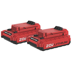 PORTER-CABLE 20V MAX Lithium Battery, 2-Pack (PCC680LP)