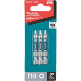 Makita E-00826 Impact XPS T10 Torx 2" Power Bit, 3/pk