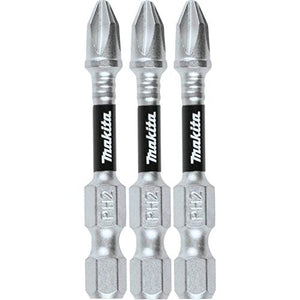 Makita E-00773 Impact XPS #2 Phillips 2" Power Bit, 3/pk