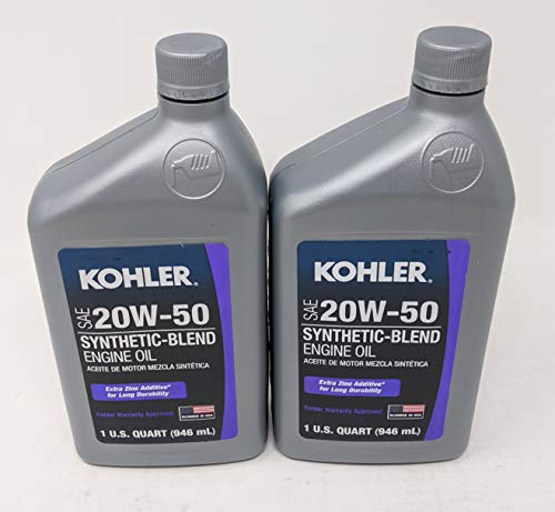 Kohler (Pack of 2) 25 357 68-S Synthetic Blend SAE 20W50 4-Cycle Engine Oil