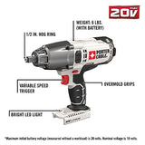 PORTER-CABLE 20V MAX* Impact Wrench, 1/2-Inch, Tool Only (PCC740B)