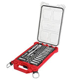 Milwaukee 48-22-9482 32-Piece Metric 3/8 in. Mechanics Ratchet and Socket Set with PACKOUT Case