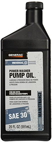 Generac 6656 Pressure Washer Pump Oil SAE 30, 20-Ounce