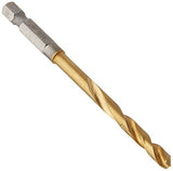 Milwaukee Electric Tool 48-89-4610 48-89-4616 Twist Impact Drill Bit, 19/64" Diameter x 4.37" L, 2-37/64", 1/4" Hex Shank, 135 Degree