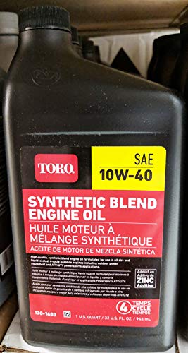 TORO Synthetic Blend 10W-40 4-Cycle Engine Oil 32 Ounce Bottle #130-1680