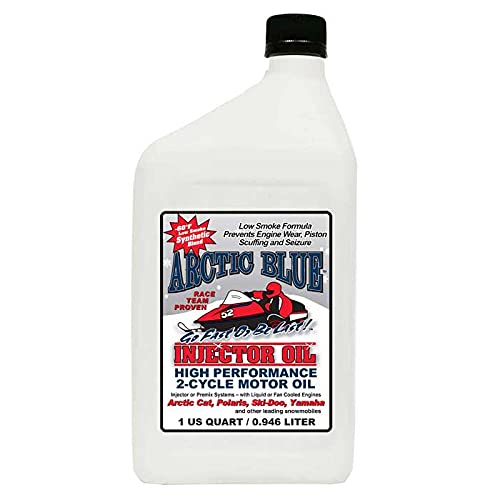 Arctic Blue Synthetic Blend Snowmobile 2-Cycle Oil Quart 1026-4080