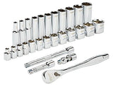 MILWAUKEE 3/8 in. Drive 28 pc. Ratchet &