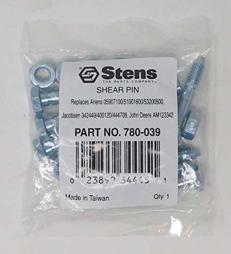 Stens Snow Blower Shear Pin Bolt 1/4