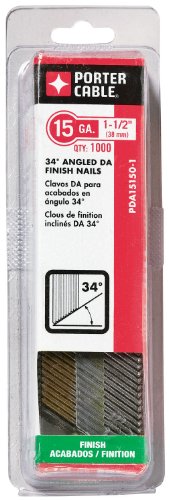 PORTER-CABLE PDA15150-1 1-1/2-Inch, 15 Gauge Finish Nails (1000-Pack)