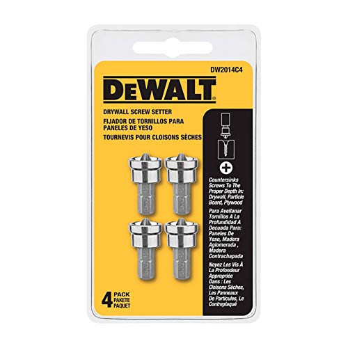 DEWALT DW2014C4 Drywall Screw Setter (4-Pack), Silver