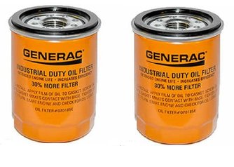 Generac - Oil Filter 90 Logo ORNG-CAN - 070185E 90mm High Capacity (30% More Filter) Pack of 2