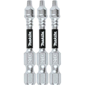 Makita E-00795 Impact XPS #1 Square 2" Power Bit, 3/pk