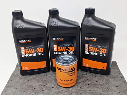 Generac (3 Quarts) 5W-30 Full Synthetic Oil Change Kit