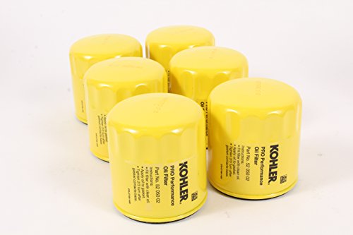 Kohler 52 050 02-S Pack of 6 Pro Performance Oil Filters