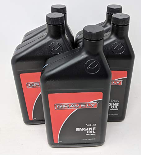 Gravely 5-Pack 00073600 SAE 30 4-Cycle Engine Oil Quart