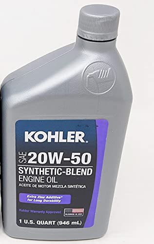 Kohler 25 357 68-S Synthetic Blend SAE 20W-50 4-Cycle Engine Oil