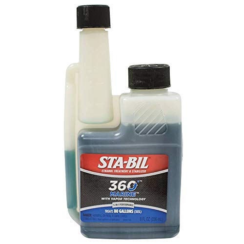 STA-BIL 360 Marine Ethanol Treatment and Fuel Stabilizer - Prevents Corrosion - Helps Clean Fuel System For Improved In-Season Performance - Treats Up To 80 Gallons, 8 fl. oz. (22239)