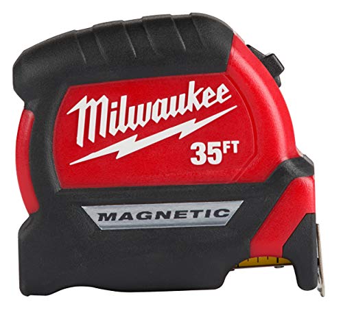 Milwaukee 35 Foot Compact Magnetic Tape Measure with 15 Feet of Reach