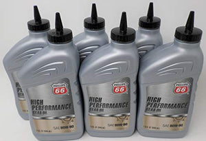 Phillips 66 80W90 HP Gear Oil Quart 1074103 (Pack of 6)