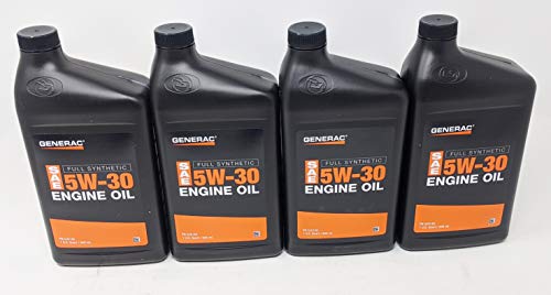 Generac 4-Quarts Full Synthetic Motor Oil 5W-30 SN Part 0J5140