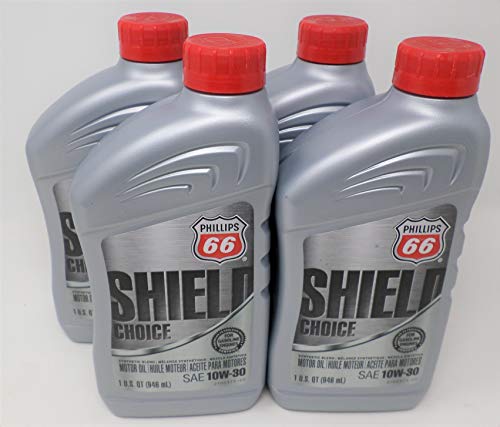 Phillips 66 10W30 Shield Choice Oil Quart 1081431 (Pack of 4)
