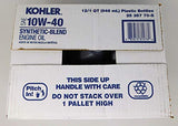 Kohler 25 357 70-S (Case of 12) SAE 10W-40 Synthetic-Blend Engine Oil