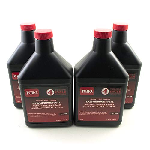 Pack of 4 Toro 38916 SAE 30 4-Cycle Oil 18 oz Bottle