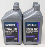 Kohler (Pack of 4) 25 357 68-S Synthetic Blend SAE 20W50 4-Cycle Engine Oil