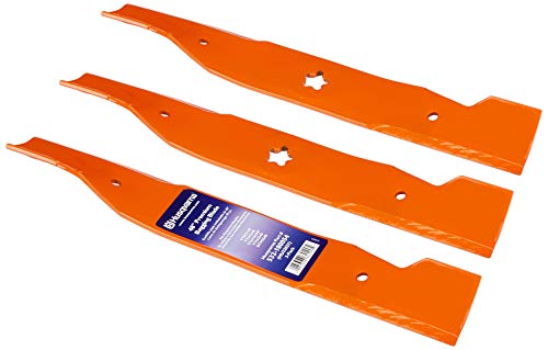 Husqvarna HU22027 48-Inch Premium Hi-Lift Bagging Blade, 3-Pack, Orange