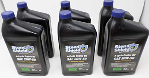 Stens Shield 770-250 SAE 20W-50 4-Cycle Engine Oil Quart (Pack of 6)