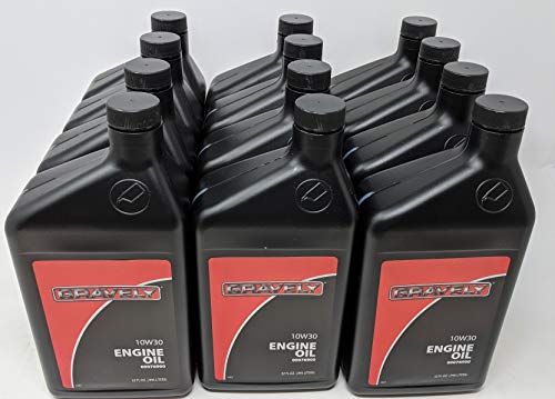 Gravely 00076900 10W30 4-Cycle Engine Oil (Case of 12 Quarts)