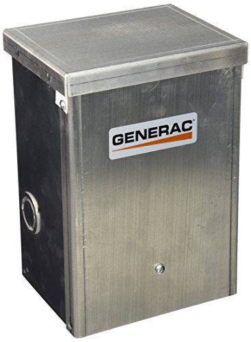 Generac 6377 30-Amp 125/250V 2-Pole Single Circuit Outdoor Manual Transfer Switch for Maximum 7,500 Watt Generators