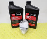 Toro SAE 10W30 Oil Change Kit w/Oil Filter and pad
