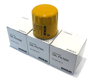 Kohler 52 050 02-s OEM Genuine Oil Filter- 3 Pack