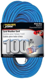 Cord Extension Outdoor Cold 14/3x100ft