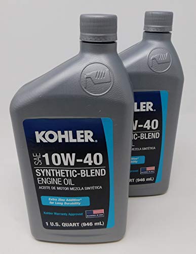 Kohler 25 357 71-S (2 Pack) SAE 10W-40 Synthetic-Blend Engine Oil