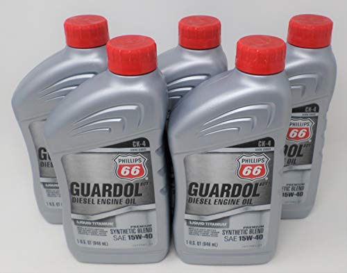 Phillips 66 15W40 Guardol Diesel Oil Quart 1077867 (Pack of 5)