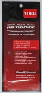 TORO 130-2393 Premium Fuel Treatment .5oz (Treats up to 1 Gallon)