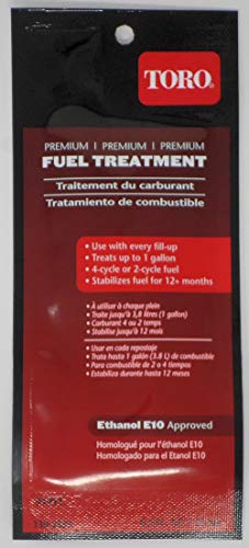 TORO 130-2393 Premium Fuel Treatment .5oz (Treats up to 1 Gallon)