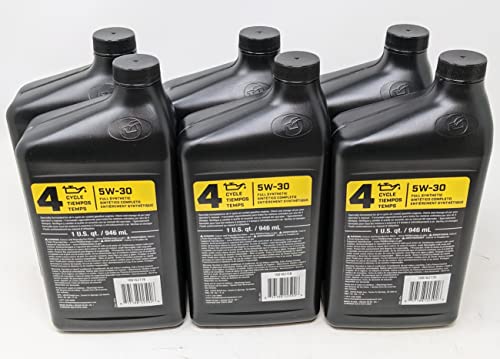 Champion 6-Pack Full Synthetic Motor Oil 5W-30 Quart Bottle 100162119