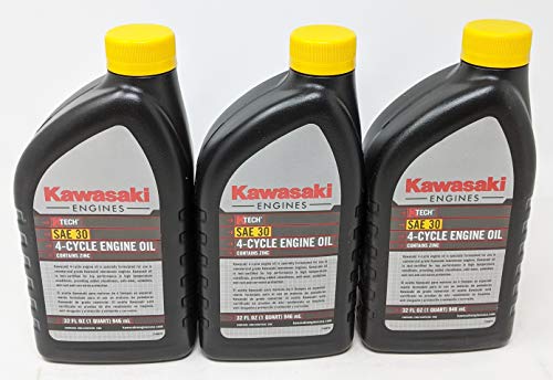 Kawasaki 99969-6281 SAE30 4-Cycle Engine Oil (3-Quarts)