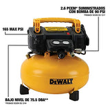 DEWALT Pancake Air Compressor, 6 Gallon, 165 PSI (DWFP55126)