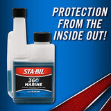 STA-BIL 360 Marine Ethanol Treatment and Fuel Stabilizer - Prevents Corrosion - Helps Clean Fuel System For Improved In-Season Performance - Treats Up To 80 Gallons, 8 fl. oz. (22239)