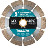Makita B-69618 5" Diamond Blade, Segmented, General Purpose
