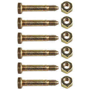 Ariens OEM 1/4" Shear Bolt and Nut 53200500-2 6 Pack